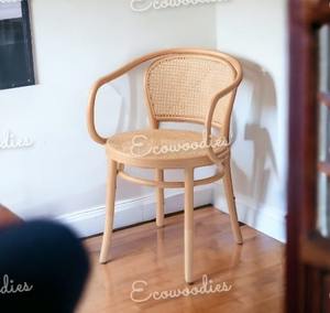 Chaises de salle à manger modernes au meilleur prix, décoration individuelle pour meubles de restaurant vintage, chaise de restaurant en rotin et osier avec bras - Product Image 6