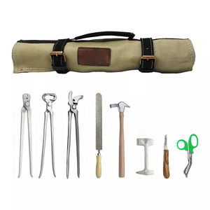 Kit d'outils de maréchal-ferrant, kit d'instruments de 7 pièces avec portefeuille en cuir Cheval, vente en gros - Product Image 2