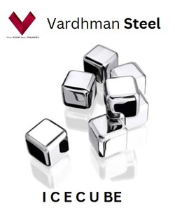 Cubos de hielo de acero Chill Frost Craft Cubos de hielo de acero inoxidable Piedra de hielo Cubos de acero inoxidable Chill Stone Accesorios de acero inoxidable - Product Image 5