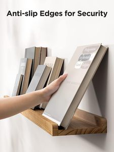 Floating <b>Shelves</b> Wood Hanging Wall <b>Shelves</b> for Storage Wall Mounted <b>Shelves</b> for Bathroom Living Room Kitchen, Bedroom - Product Image 5