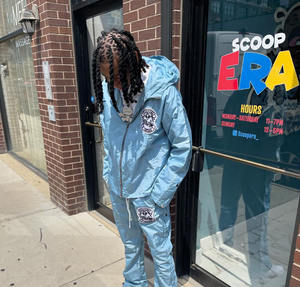 Fabricant de survêtements pour hommes Jogger Sweatsuit Cargo Pants And Windbreaker Jacket Set Polyester Wind Breaker Tracksuit - Product Image 4