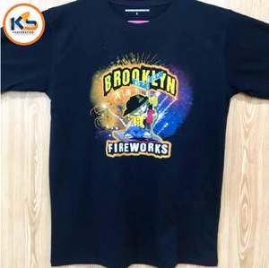 T-shirts pour hommes en coton 100% tricoté, imprimés sur mesure |   T-shirts à manches courtes respirants et écologiques, service d'impression de logo OEM - Product Image 2