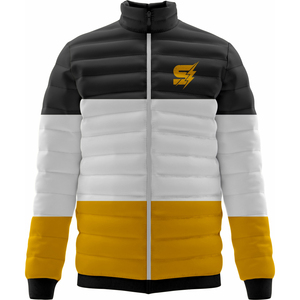 Chaqueta Acolchada con Capucha Resistente al Agua y al Viento, Forro Suave, Reversible, Transpirable, con Bolsillos Seguros para Uso Diario, Chaqueta para Hombre - Product Image 1