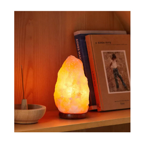 Qualité supérieure 2025 décoration de la maison personnalisable Base en bois massif lampe au sel rose de l'Himalaya veilleuses naturelles à vendre - Product Image 3