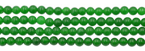 Cuentas de Jade Verde Natural de 10 a 12 mm, Forma Redonda Lisa, Hilo de Piedras Preciosas de 13 Pulgadas para la Fabricación de Joyas - Product Image 4