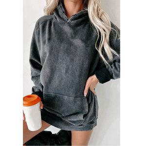 Sweat à capuche oversize pour femme, personnalisé avec logo, haute qualité, respirant, écologique, manches longues, pull décontracté, non tissé - Product Image 1