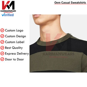 LOGO personnalisé nom de marque lettre conception pull en tricot surdimensionné 100% coton décontracté chaud hiver pull hommes à la mode Streetwear ample - Product Image 4