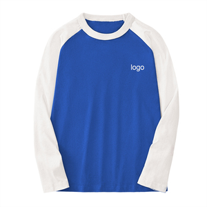 Raglan Long Sleeve Custom Blank T Shirts Men Custom <b>logo</b> Men Custom Raglan t Shirts Long Sleeve Solid Color Dyed Men's T shirts - Product Image 2