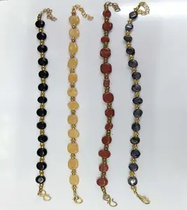 Tornozeleira de joias feminina, tornozeleira da moda de pedra do preço atacado GC-AKT-118 disponível ao melhor preço do fabricante de joias personalizado