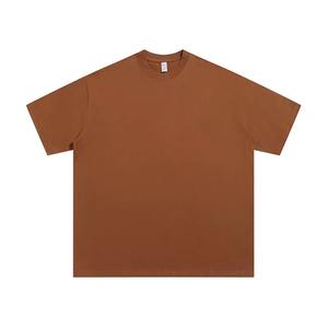 T-shirt confortable pour homme, 300g, poids lourd, coton, manches courtes, col rond, ample, blanc uni, sous-vêtement, demi-manches - Product Image 6