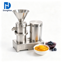 Machine à beurre de cacahuètes à petite échelle en acier inoxydable, moulin colloïdal de qualité alimentaire pour le broyage de pâte de sésame et de sauce chili