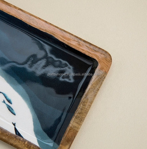 ถาดเสิร์ฟไม้ทำมือสุดหรูพร้อมที่จับที่ต้องการมากสำหรับใช้ในบ้านและโรงแรมสำหรับห้องครัวและแหล่งอาหารจำนวนมาก - Product Image 6