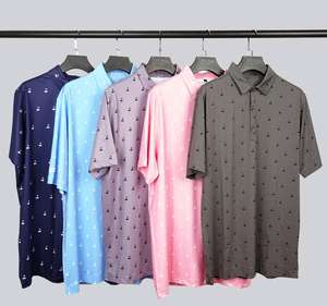 Polo en jersey ODM haut de gamme haut de gamme pour homme d'affaires décontracté à demi-manches respirant tricoté haut en coton anti-rides Sol - Product Image 3