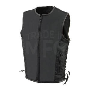 Chaleco de cuero para hombre de la mejor edición, decoración de botones de tela de punto de invierno de baja calidad diseñada para la demanda del cliente - Product Image 3