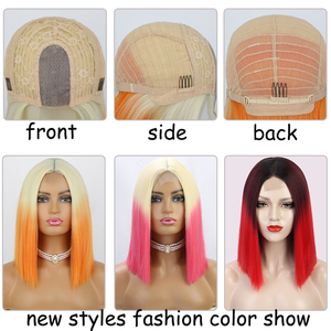 <span class=keywords><strong>Jennifer</strong></span> conception populaire bande dans la boîte d'extension tresse perruque de cheveux humains synthétique avec dentelle - Product Image 2
