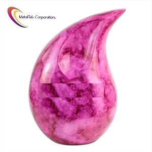 Urne de crémation larme à double usage pour les cendres humaines Enfant et adulte Conteneur de stockage de cendres funéraires en métal durable - Product Image 1