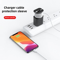 Protecteur de chargeur en silicone IDEAL 2 en 1 pour chargeur iPhone 18W/20W, étui de protection anti-casse portable, rangement pratique pour câble