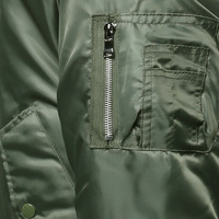 Blouson aviateur pour homme, vente en gros, nouveau design, style réversible, col montant, décoration de poche, vente chaude, vestes pour homme