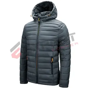 2023 OEM Puffer Jacken Custom Outdoor Fußball Winter uniform Daunen jacke Herren Hochwertige Puffer jacke Baumwoll polster mantel