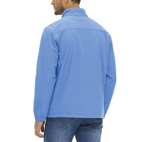 Veste imperméable de randonnée personnalisée veste à capuche à coquille souple imperméable coupe-vent pour l'extérieur veste pour hommes - Product Image 3