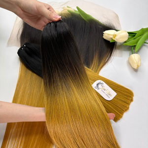 Sun Hair Company Virgin Remy Silky Bone Straight para máquina de doble trama extensiones de cabello humano vietnamita Bouls - Product Image 3