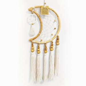 Article populaire pour enfants, lune en rotin naturel avec coquillage et nacre, décoration murale pour chambre d'enfant, décoration - Product Image 5