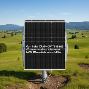 Panneau solaire monocristallin HJT de type N Xuri Solar XRM440W-72-166 440W, cellules de 210 mm, usage industriel - Product Image 3