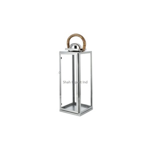 Hexagon Shape Metal & Glass Candle <b>Lantern</b> Silver Plated for Home & Garden Decorative <b>Tall</b> Hanging Candle <b>Lantern</b> - Product Image 4