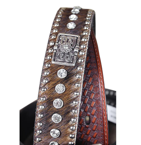 Alta demanda Unisex hecho a mano estilo occidental piel de vaca calidad Premium Vintage Harfii colección HC-BELT-109 ajustable - Product Image 3