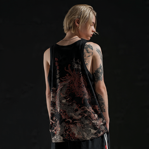 เสื้อกล้ามออกกำลังกายพิมพ์ลายแขนกุดผ้าคอตตอนโพลีเอสเตอร์100% พิมพ์ลาย - Product Image 5