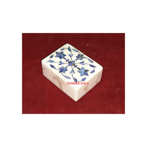 Boîte à bijoux rectangulaire en nacre, incrustation de marbre, boîtes cadeaux en nacre - Product Image 1