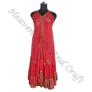 SD019 femmes indien pakistanais Saree/Shari/Shari Vintage robes en soie Hippy Boho chaud Sexy à la recherche coton Inde meilleur Vintage - Product Image 3