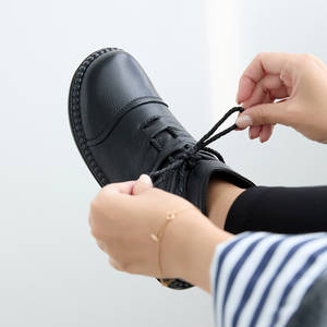 [JSHOE] Botines Planos Ente de Piel de Vacuno Genuina con Forro de Piel, 3 cm, Cálidos para Invierno, Botines Cómodos de Cuero Suave - Product Image 4