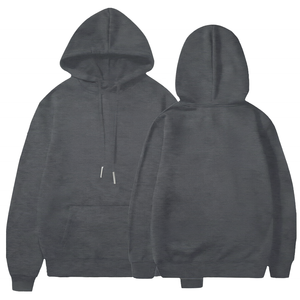 Sudadera de Cuello Redondo para Hombre, 100% Algodón, Color Sólido, Felpa, Corte Holgado Informal, con Bolsillo, para Invierno, Impresión Digital - Product Image 1