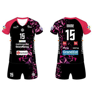 Lightweight Breathable <b>Volleyball</b> Sportswear Uniform Quickdry 100% Polyester Material Customized Printing Available - Product Image 4