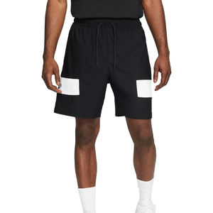 Short en maille de polyester imprimé au-dessus du genou avec logo intégral pour homme, avec cordon de serrage personnalisé, grande taille, style sportif, motif solide - Product Image 1