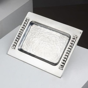 Bandeja de Chocolate de Metal, plato de servicio decorativo festivo para boda, fiesta, banquete, Hotel, regalo, hogar, vajilla de lujo - Product Image 4