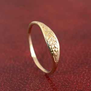 Femmes Unique or 18 carats en laiton massif ouvert réglable géométrique croix Texture Style Vintage accessoires de mode bijoux en argent - Product Image 4