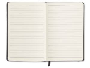 Custom A6 Promotional Minimalist Portable Notebook Hard PU Cover Elastic Strap Ribbon Page Marker Personalized Logo Design - Product Image 3