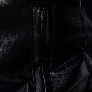 Nueva y elegante chaqueta de cuero para montar en motocicleta, cuello levantado de lona, transpirable, de secado rápido, hecha en Pakistán, de alta calidad - Product Image 6