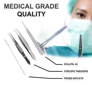 Kit de dissection pour étudiants en médecine, laboratoire de astronomie avancé, ensemble avec lames de manche de couteau à Scalpel, idéal pour les étudiants - Product Image 3