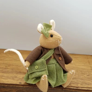 El mejor Himalaya hecho a mano de fieltro Woodland Mouse Plushie Regalo De vacaciones coleccionable para niños tamaño personalizable Color decoración de guardería pequeño - Product Image 3