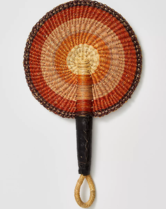 Abanico Decorativo de Pared de Estilo Bohemio, Tejido a Mano con Mimbre Natural, Adorno Tropical para el Hogar, Hecho en Vietnam - Product Image 2