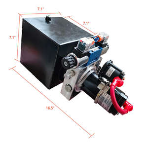 Индивидуальный новый гидравлический силовой агрегат Rungong <span class=keywords><strong>12</strong></span>В двойного действия из углеродистой стали с дистанционным управлением, 20 МПа, прямые продажи с завода - Product Image 2