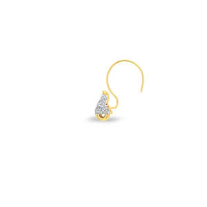 Anillo de Nariz de Titanio G23 Chapado en Oro con Cristal de Zirconia - Product Image 3