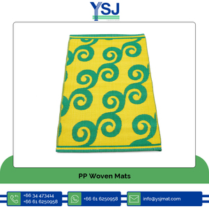 Prix compétitif Design élégant Vente à chaud Tapis de sol tissés en polypropylène PP/Tapis d'extérieur 180x180cm de Thaïlande - Product Image 6