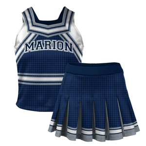 Conjuntos de uniformes de porristas con diseño personalizado y top con letras de porristas para práctica o juegos - Product Image 5