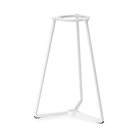 Base de table d'extérieur, base en aluminium avec tubes en acier peint, H73 cm, pour dessus de table rond ou carré