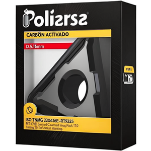 Insertos de Torneado Indexables con Recubrimiento MT-CVD ISO TNMG 220416E-RT9325 D.5.16mm, Paquete de 10 para Corte de Metal - Product Image 2