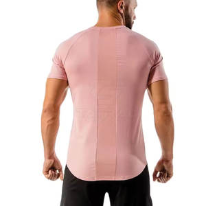 Nouvelle collection tendance, t-shirts musculaires de haute qualité 100% coton, séchage rapide, respirant, fabriqués au Pakistan, prix bas pour hommes - Product Image 3